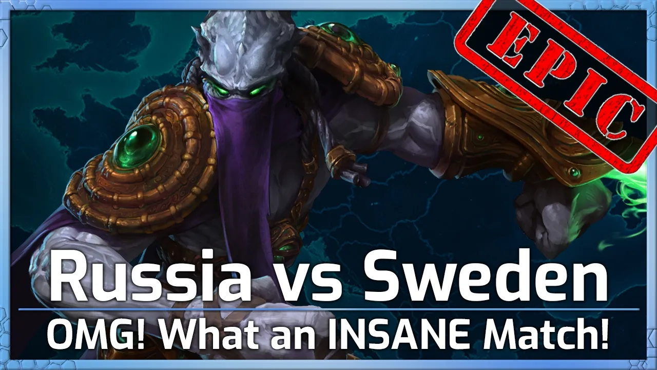 EPIC! Russia vs Sweden! INSANE Match! - Nations Cup - Heroes of the Storm
