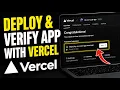 How to verify deploy a no-code app using Vercel integrations - Easy Tutorial