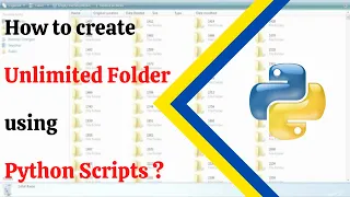 Create Unlimited Folders in Python using mkdir Make folder in python l Automate folder creation