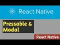 Pressable Modal React Native Tutorial in Hindi