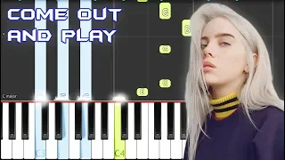 Download Billie Eilish - come out and play Piano Tutorial EASY (Piano Cover) Anyone Can Play MP3