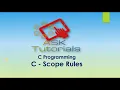 Scope Rules in C C programming tutorials for beginner part 29