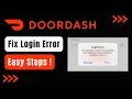How to Fix Login Error DoorDash