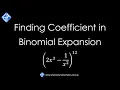 How to find Coefficient of x n term in a Binomial Expansion