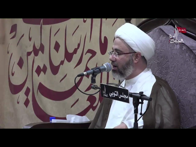 لسان حال أمير المؤمنين (ع) يفطر القلب هم شايف بعمرك ورد يتوارى بتراب اللحد الشيخ مصطفى الموسى