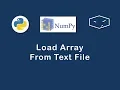 NumPy Load Array from Text File
