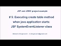 JSF and JDBC eclipse project - Execution on application start JSF SystemEventListener