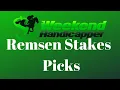 Remsen Stakes 2020 Picks Analysis and Selections at Aqueduct Racetrack