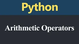 Arithmetic Operators in Python Hindi