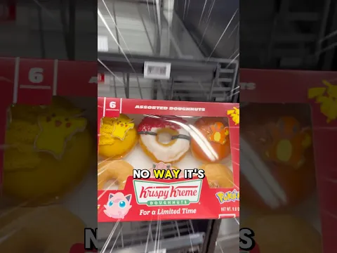 Is this the world’s luckiest Pokemon donut?? ⚡️🍩 #pokemon