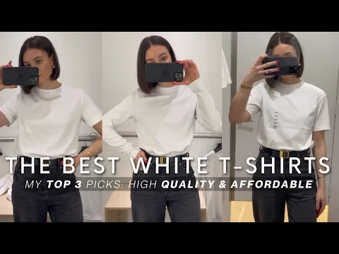 Download MP3 MY TOP 3 BEST WHITE T-SHIRTS | HIGH QUALITY & AFFORDABLE | Styled. by Sansha