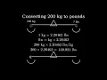 How to Convert 200 Kilograms to Pounds 200kg to lbs