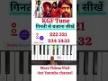 How To Play KGF Tune Piano Tutorial