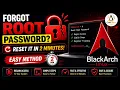 Forgot Root Password on BlackArch Linux Reset It in 2 Minutes Easy Method