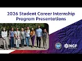 2026 Student Career Internship Program Presentations
