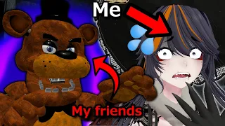 My friends turn into animatronics and JUMPSCARE ME! | Five Nights Together