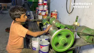 inside low budget factories how paint is made and packed