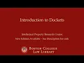 Introduction to Dockets