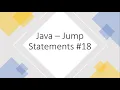 Java - Jump Statements
