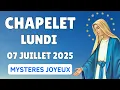 Download Lagu 🔴 CHAPELET LUNDI 07 JUILLET 2025 🙏 Mystères Joyeux Prière Matin et Soir