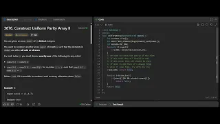 LeetCode 3876 Construct Uniform Parity Array II Weekly Contest 494