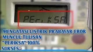 Meteran listrik pulsa muncul tulisan periksa ? nyala tapi lampu mati status temper meteran muncul an. 