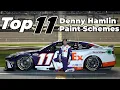 Top 11 Denny Hamlin Paint Schemes