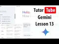 Google Gemini - Lesson 13