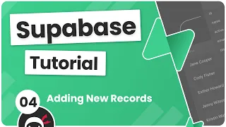 Supabase Tutorial - Adding New Records