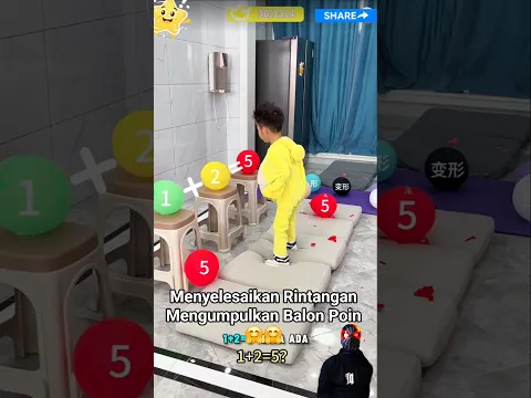 Menyelesaikan Rintangan Mengumpulkan Balon Poin 🤗🤗 #shorts #rintangan #comedy #funny #videolucu