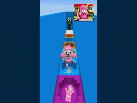 Bluey Amazing Jump Challenge! 🤩✨🌈🩵 #minecraft #bluey #roblox