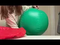 Giant Inflatable Christmas Ball Ornaments - what I like about these and how they look up close