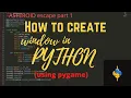 How to create a window in python using pygame