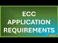 Project Categories and ECC Online Application Requirements