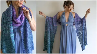 How to Crochet the Beautiful Beginner Bubbles Shawl Easy Step-by-Step Tutorial