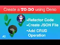 Create To Do List App using Deno Oak MongoDB and View Engine - Part-2 Create CRUD Operation