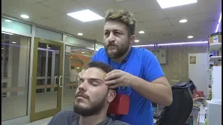 asmr turkish barber face head and body massage 147