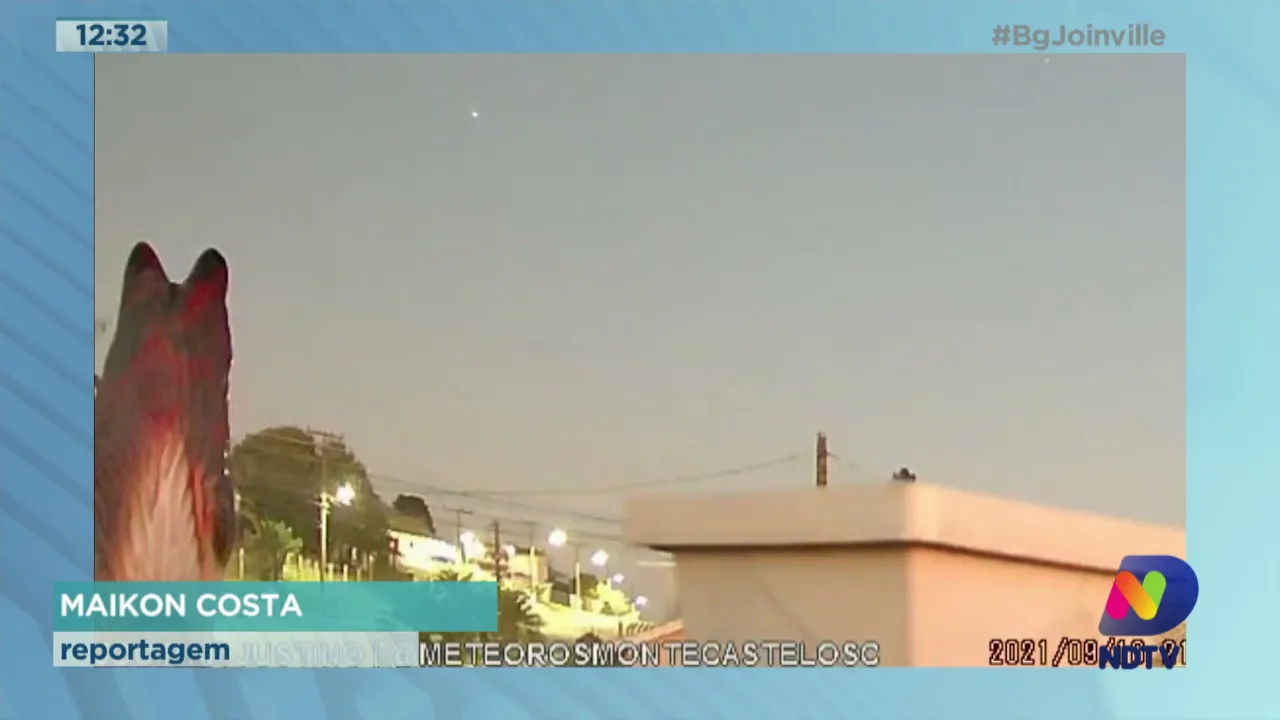 Fenômeno raro: Meteoro do tipo "bola de fogo" é visto no céu do planalto norte