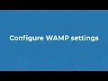 Configure WAMP settings