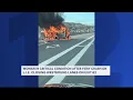 Police Fiery car crash on LIE leaves woman critical