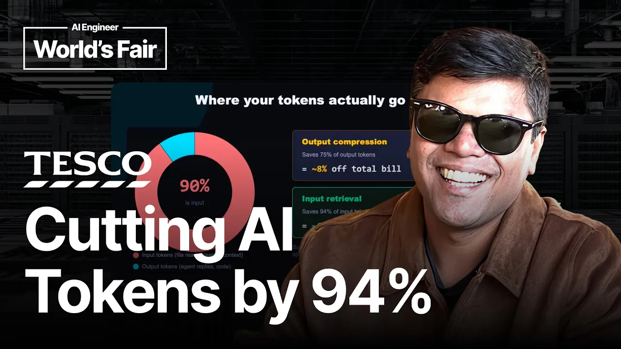 We Cut 94% of AI Coding Tokens With a Local Code Index - Rajkumar Sakthivel, Tesco: video thumbnail