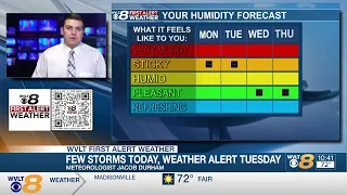 Meteorologist Jacob Durham is tracking the potential for strong storms Tuesday