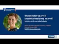 Download Lagu Waarom tellen we zoveel langdurig afwezigen op het werk?