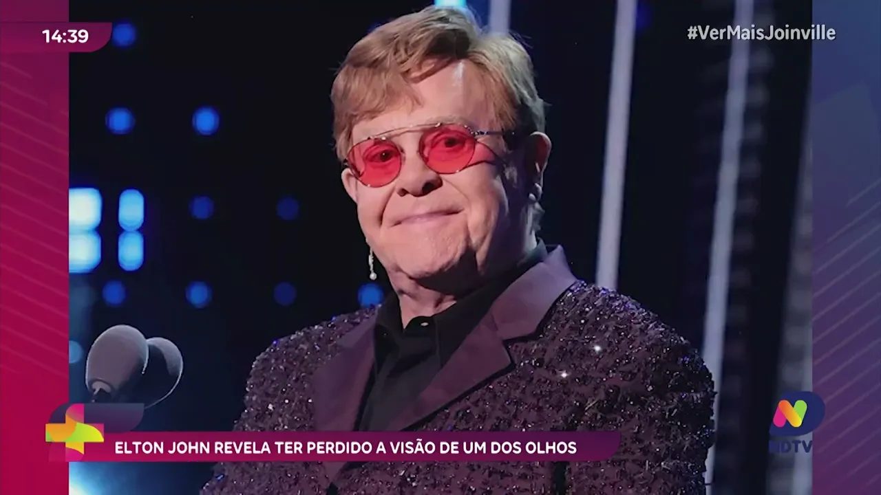 Elton John revela ter perdido a visão de um dos olhos