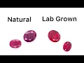 Comparison Natural Rubies VS Lab Grown Rubies by Lannyte Gemstones