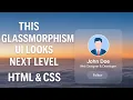 Glassmorphism UI with Only HTML CSS Stunning Modern Card Design for Beginners developeraid