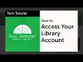 How to Access Your Library Account