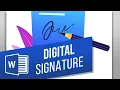How to Add a Digital Signature in Word How to Create an Electronic Signature in Word UPDATED