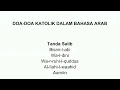 Download Lagu Doa-doa Katolik dalam Bahasa Arab
