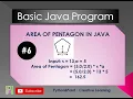 Area of Pentagon in java
